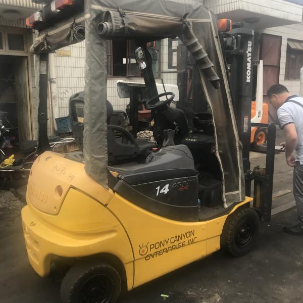 1.5Ton Used Electric Forklift Komatsu 14 Series for Indoor Environmentally Strict Environments 2020 Model