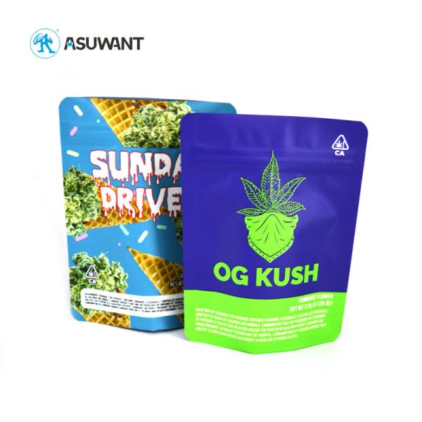 Жара - сумка высушенного гриба полиэтиленового пакета Mylar уплотнения/молнии Compostable упаковывая