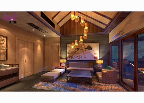Q550 Steel Luxury Prefab Villa , Ready Made Cabins With Good Sound Insulation Effect