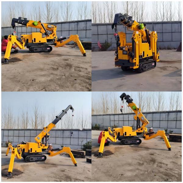 Гидравлический гусеничный кран 3T 5T 8T с дизельным двигателем и телескопической стрелой