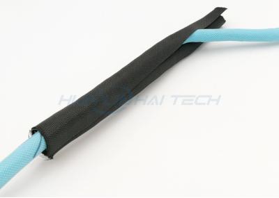 Auto que envolve a bainha de cabo tecida, Sleeving preto/do amarelo do fio e cabo