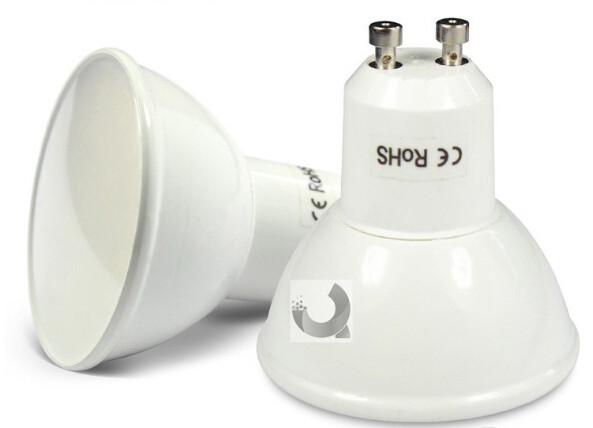 white paint aluminum with PC cover GU10 led spot light AC220V dimmable 4W 40pcs 2835 led