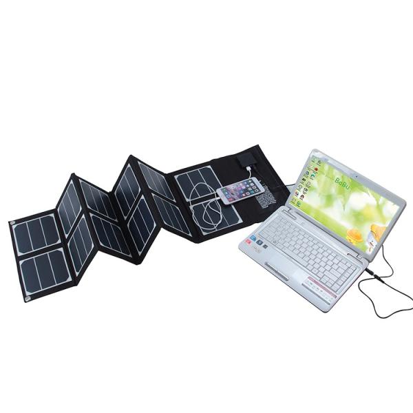 Suitcase Solar Panel Kit 40W 50W 60W Outdoor Camping Waterproof Folding Solar Panel Bag