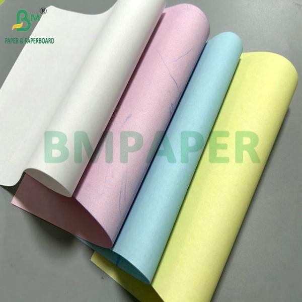 50gsm 60gsm 8.5 x 14 Pink Blue Color Carbonless Paper For Delivery receipt