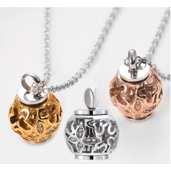 Gold and Rose Gold Charm Pendants Beautiful Butterfly Ashes Keepsake for Gift Occasion