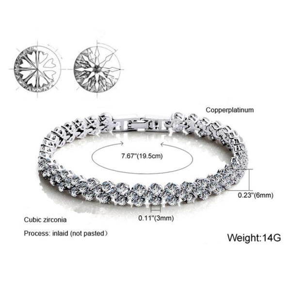 High Quality Clear Cubic Zirconia Tennis Bracelet for Women Wedding Jewelry (JDS935 )
