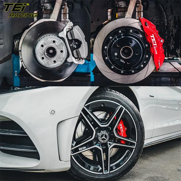 Front Big Brake Kit 4 Piston Caliper with 355*28 mm rotor BBK auto brake system For Mercedes Benz 18 Inch car rim