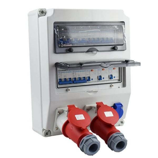 IP65 Waterproof Outdoor Electrical Socket Plastic Electric Box AC 380V - 400V