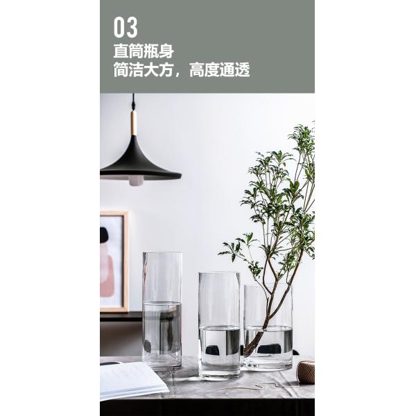 Minimalist 60cm High Tall Glass Vases The Perfect Combination of Style and Function
