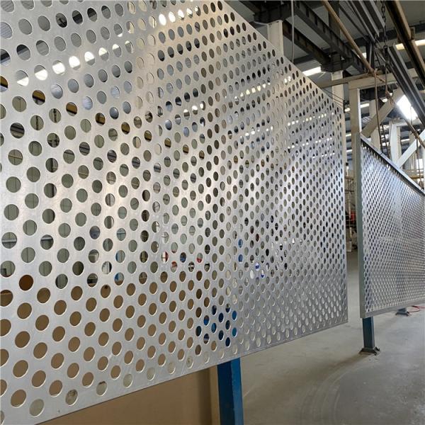 Galvanized Carbon Steel Perforated Metal Sheet 1000x2000mm Round Hole