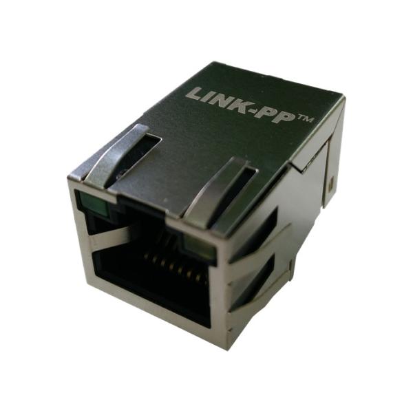 RTA-164AAK1A 10/100/1000 Base-T Magnetic RJ45 Jack With LED Tab Up