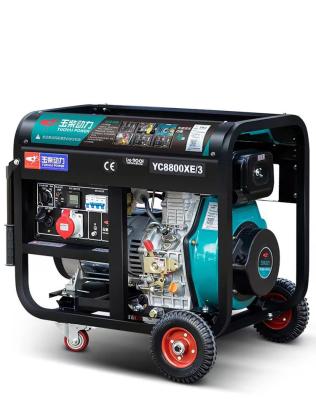 Land 5/6/8/10kw Household Silent Diesel Generator Set with AC Three Phase Output