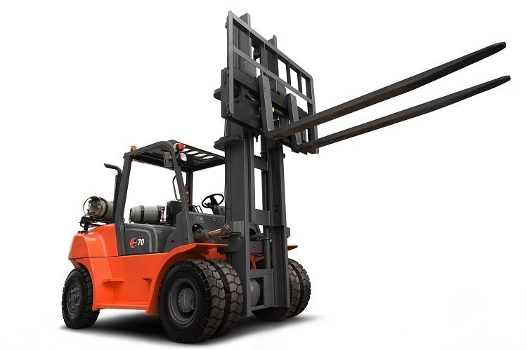 Safe Handling And High Handling Performance 7Ton LPG Forklifts Heavy Duty With Large Loads
