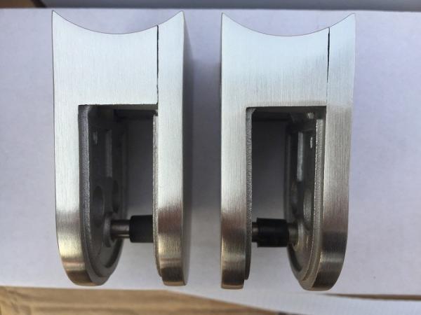 Welded SS316 55*55mm Stainless Steel Glass Clamps