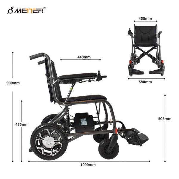 Lightweight Multifunction Foldable Electric Wheelchair Handicapped Aluminium Electric Wheelchair