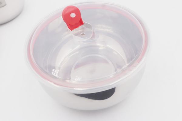 14-18cm 3pcs Customizable new round food bento set 201# stainless steel leak proof mixing bowl