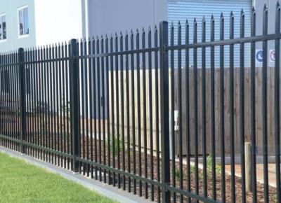 Zinc Design 6ft Tubular Metal Fencing Black Pvc Coated Wire Mesh