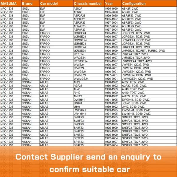MASUMA Auto Filters Series VFL220 for Nissan Atleon 15208-43G00 15208-43G0A 15208-7F400