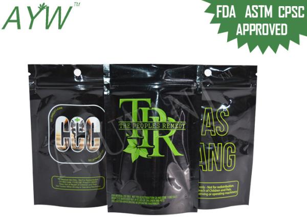 Top Zipper Marijuana Smell Proof Bags stand up Single Side Foil Energy Power bag