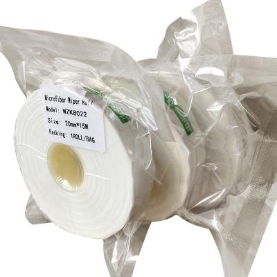Microdenier Knitted Wipes Roll 1ID Lint Free Plastic Core For Terminals Cleaning