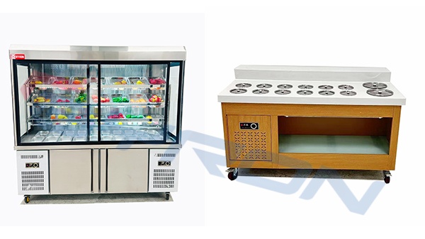 Condiment Hotpot Refrigerator Malatang Open Merchandiser Refrigerator