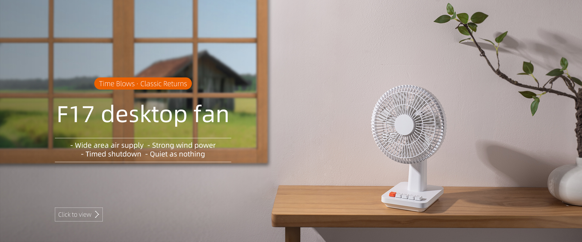 New Desktop Fan 3600 mAh Battery Wireless USB Small Desk Fan Rechargeable Portable Mini USB Table Fan