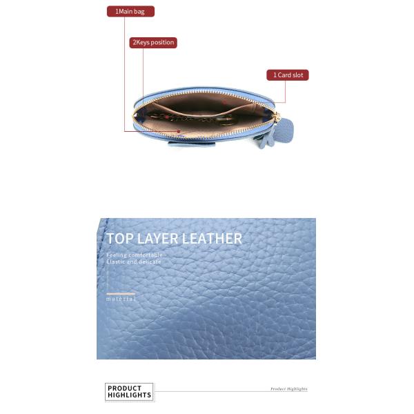 Первый слой коровьей кожи Женский кошелек Новый слон Творческий тазл Застежка сумка кожаная ключевая сумка монета сумка