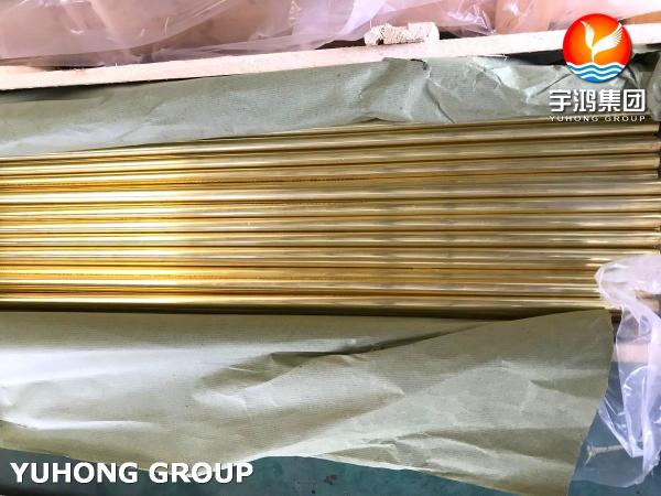 B111 C44300 Admiralty Brass Seamless Tube, Widely Used In Condenser And Heat Exchanger