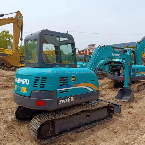 6TON Sunward SWE 60E Hydraulic Crawler Backhoe Second-hand Mini Digger Machinery