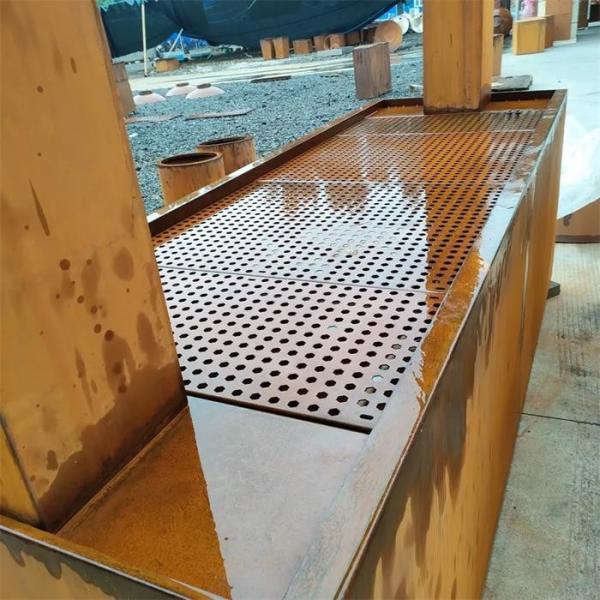 Cortina de chuva de aço corten Cascata decorativa ao ar livre