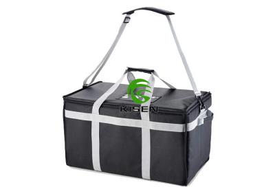 Hot / Cold Thermal Insulated Cooler Bags For Food Delivery Zippered Large Capacity