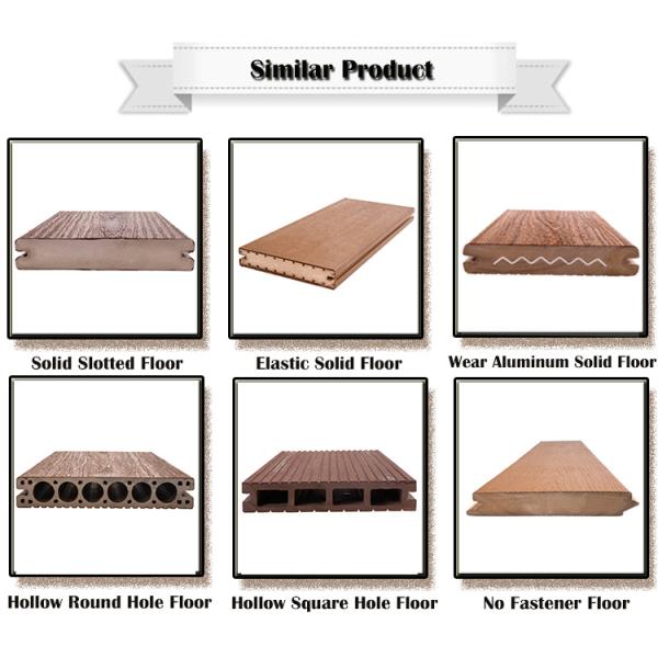 Co-extrusion Balcony Wood Composite Wpc Plastic Decking Floor Stairs For Garden