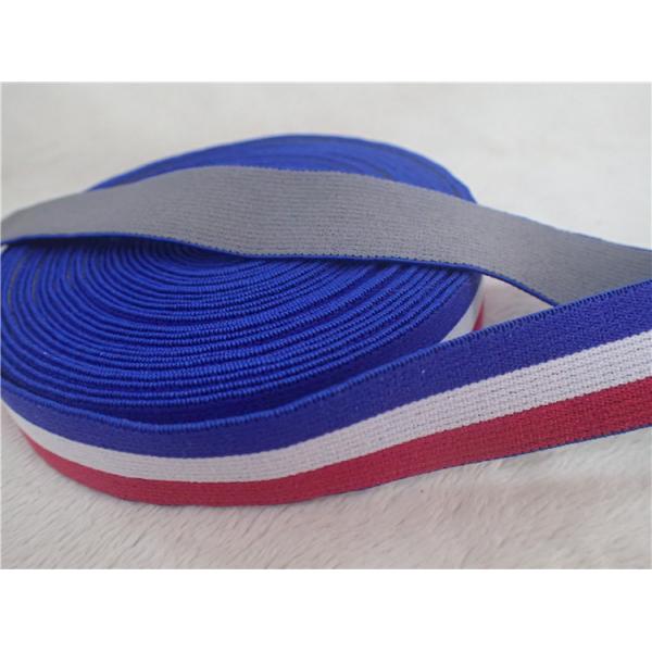 correas elásticos del telar jacquar colorido de los 2CM para el material 100% del poliéster de la ropa