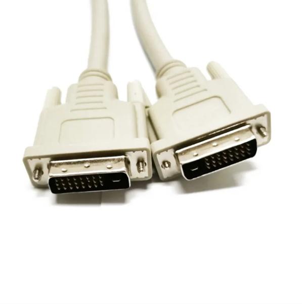 Best DVI 24+1 Cable Dual Link DVI-D Monitor media Cable Gold Plated Male to Male Computer DVI 24+1 CE ROHS White Computer Desktop Cable
