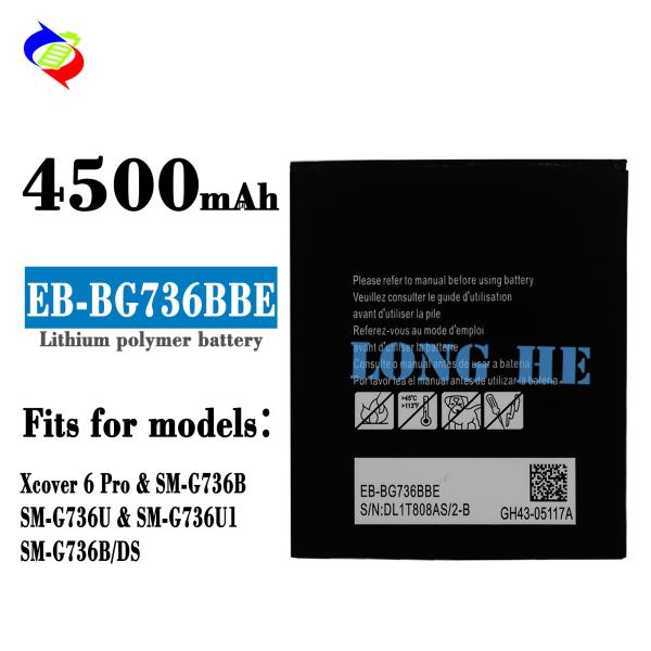 Lithium Polymer Battery EB-BG736BBE for Samsung Galaxy Xcover 6 Pro SM-g736B Original Replacement
