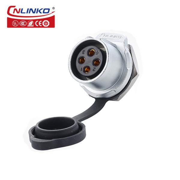 Cnlinko M20 Power Cable LED Light Connectors Electric Bicycle IP68 4 Pin Waterproof Connector