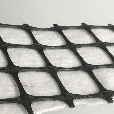 Geotêxtil biaxial plástico do composto do perfurador da agulha dos PP Geogrid