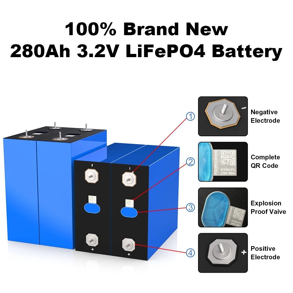 Система BMS Lifepo4 CATL Литийные батареи 3.2V 173Ah для солнечной системы RV домашняя техника