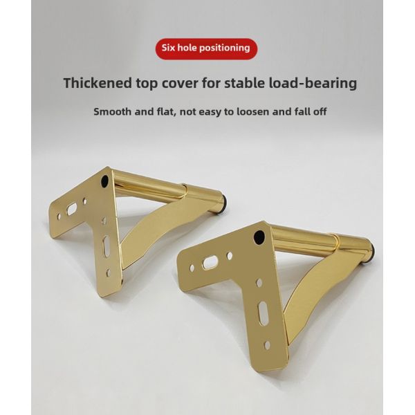 Wanjusheng Metal Furniture Leg Table Leg Triangle Sofa Popular Gold Y Legs TV Cabinet Supporting Feet