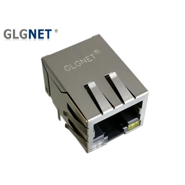 Green Yellow Orange Single Port Rj45 Connector With Magnetics 1000 Base - T