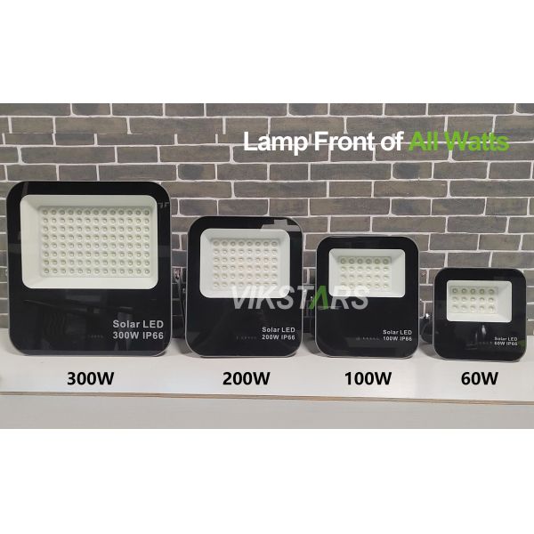 Battery Replaceblae 60w 100w 200W 300w Solar Flood Lights With Glass Cover