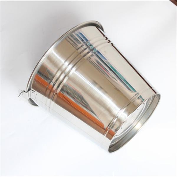 Customizable Height 204mm Base Dia 190mm Stainless Steel Calf Hutch Feeding Bucket With Scale