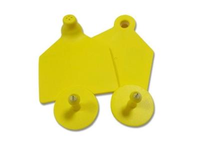 Laser Printing RFID Ear Tag Anti Microbial Coating Optional Frequency