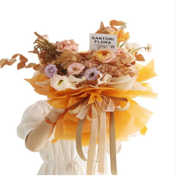 Thickened Korean Vegetarian Paper 58*58cm Waterproof Matte Paper for Flower Packaging