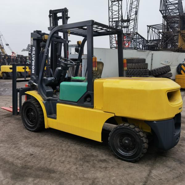 Manual Power Source Komatsu FD50 Forklift with Original Japan Lifting Technology