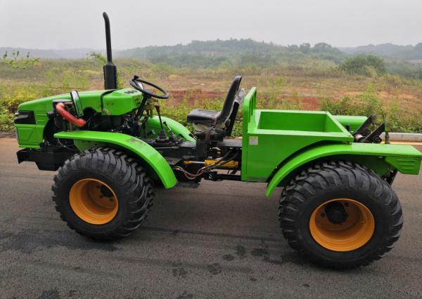 articulated tractor Off Road Tipper Farm Truck For Oil Palm Plantation Transport And rotary cultivator