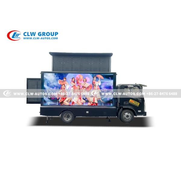 Foton Aumark Euro III Outdoor Mobile LED Advertising Billboard Truck with Performance Stage