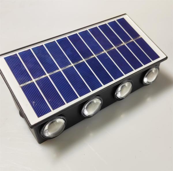 100lm UP Down Solar Outside Wall Lights Wall Mounting Colorful With Lithium Battery