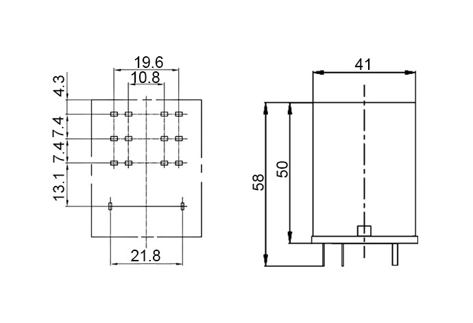 Тип реле PCB реле 250VAC 40A 12V силы загерметизировал открытую изоляцию катушки реле