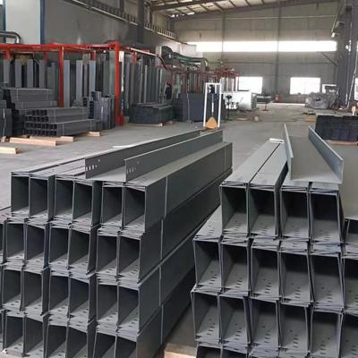 100mm Width Silver Solid Cable Tray For Wall Mount Installation In Silver Solid Bottom Tray